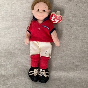Just reduced! Vintage 2002 TY Beanie Boppers "Footie" England
